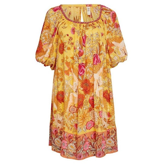 SPELL Siren Song Smock DRESS Gypsy Marigold XS S - Picture 3 of 8